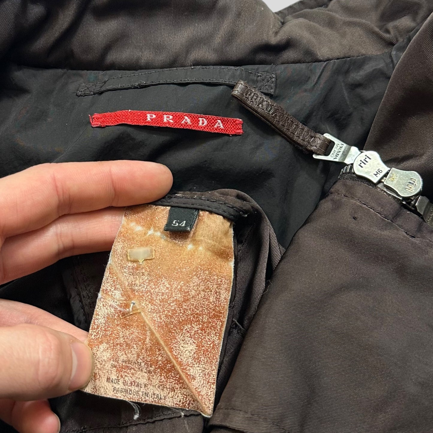 Prada Sport 2008 Nylon & Leather Hybrid Moto Field Jacket - IT54 (L)