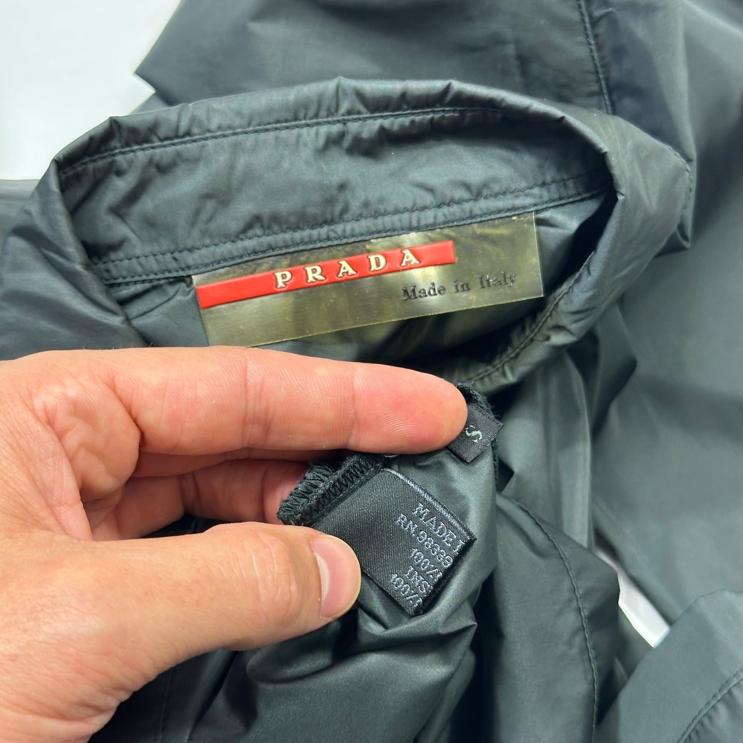 Prada Sport 1999 Nylon Panelled Zip-up Shirt - S/M