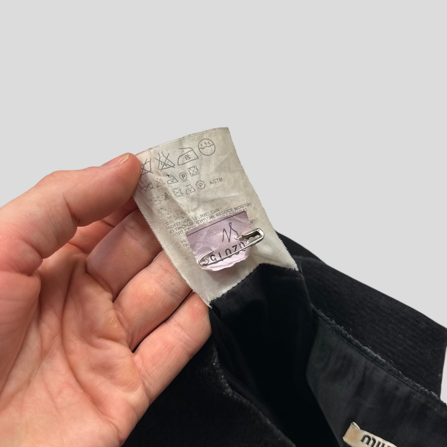 Miu Miu 00’s Mohair & Wool Corset Shape Vest Top - IT38