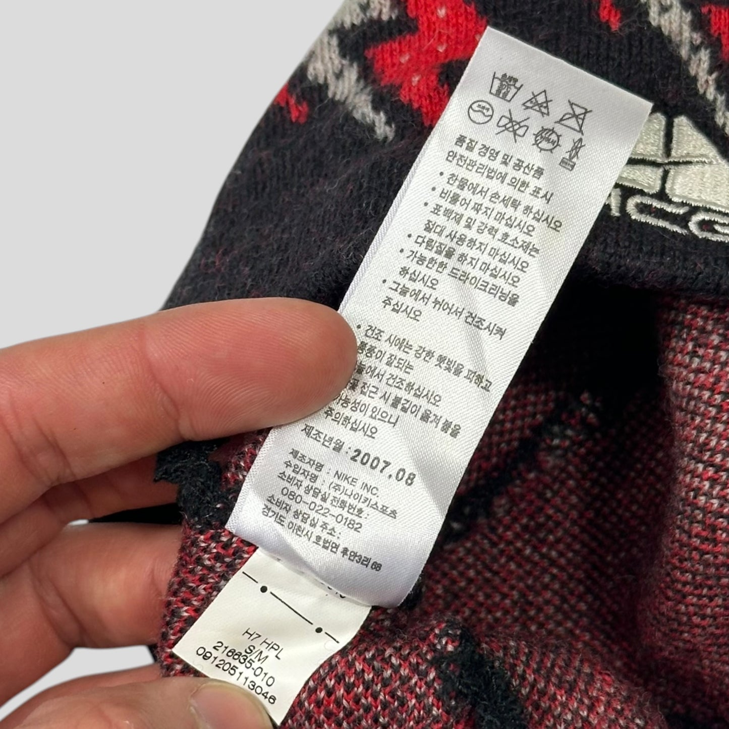 Nike ACG FW07 Thunderbolt Graphic Lungs Logo Skullcap Beanie - S/M