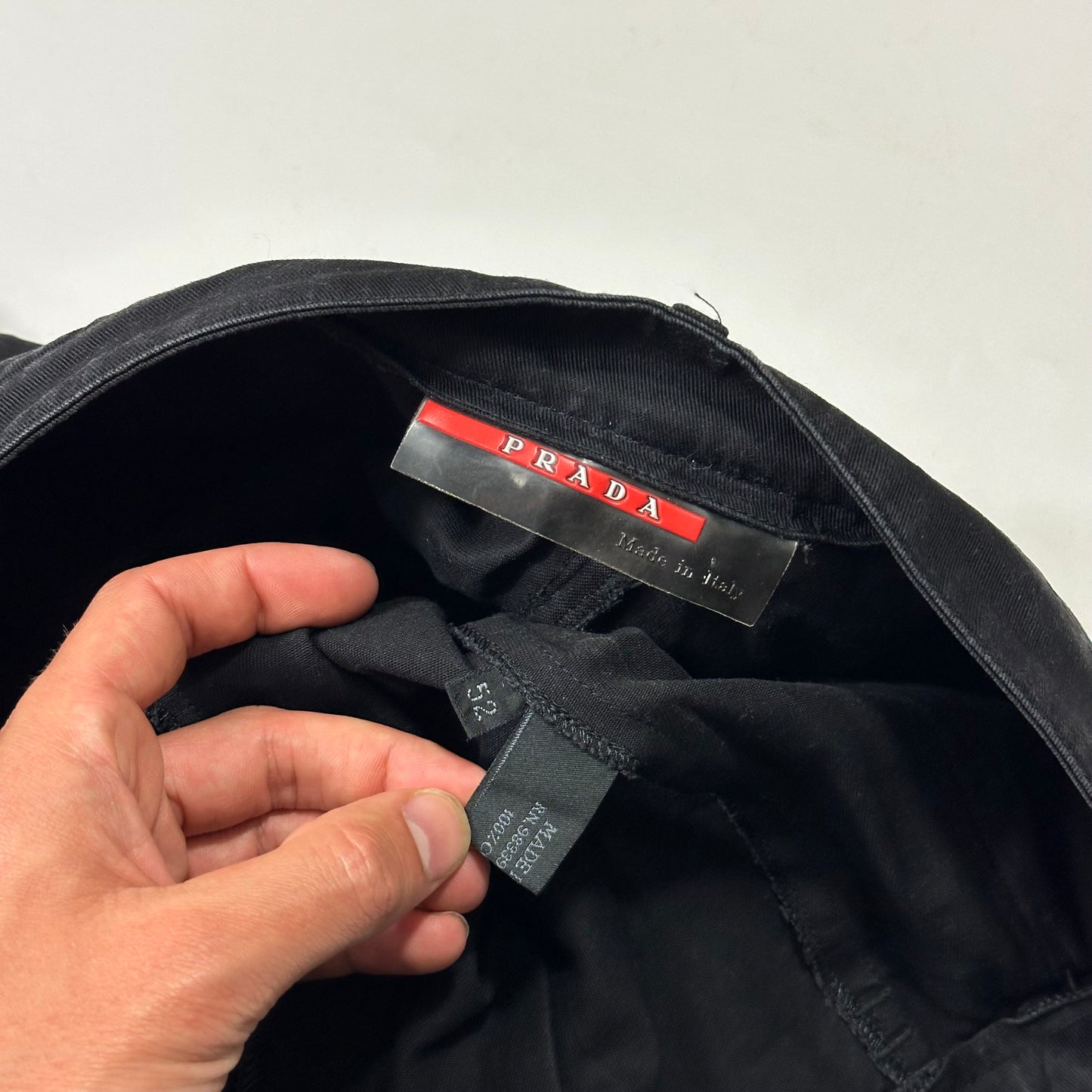 Prada Sport 1999 Baggy Carpenter Velcro Fly Trousers - IT52
