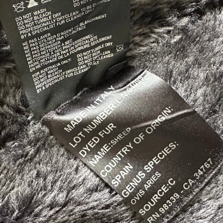 Prada Milano AW03 Shearling Sheepskin Leather Full Length Coat - M