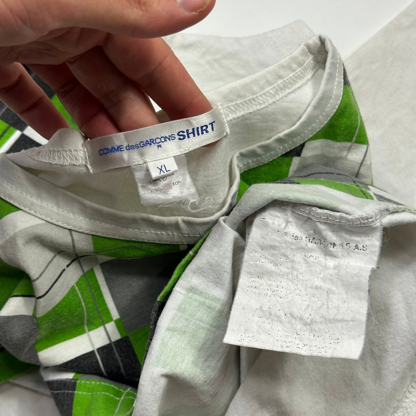 CDG SHIRT 00’s 3D Cube Graphic T-shirt - XL (M/L)