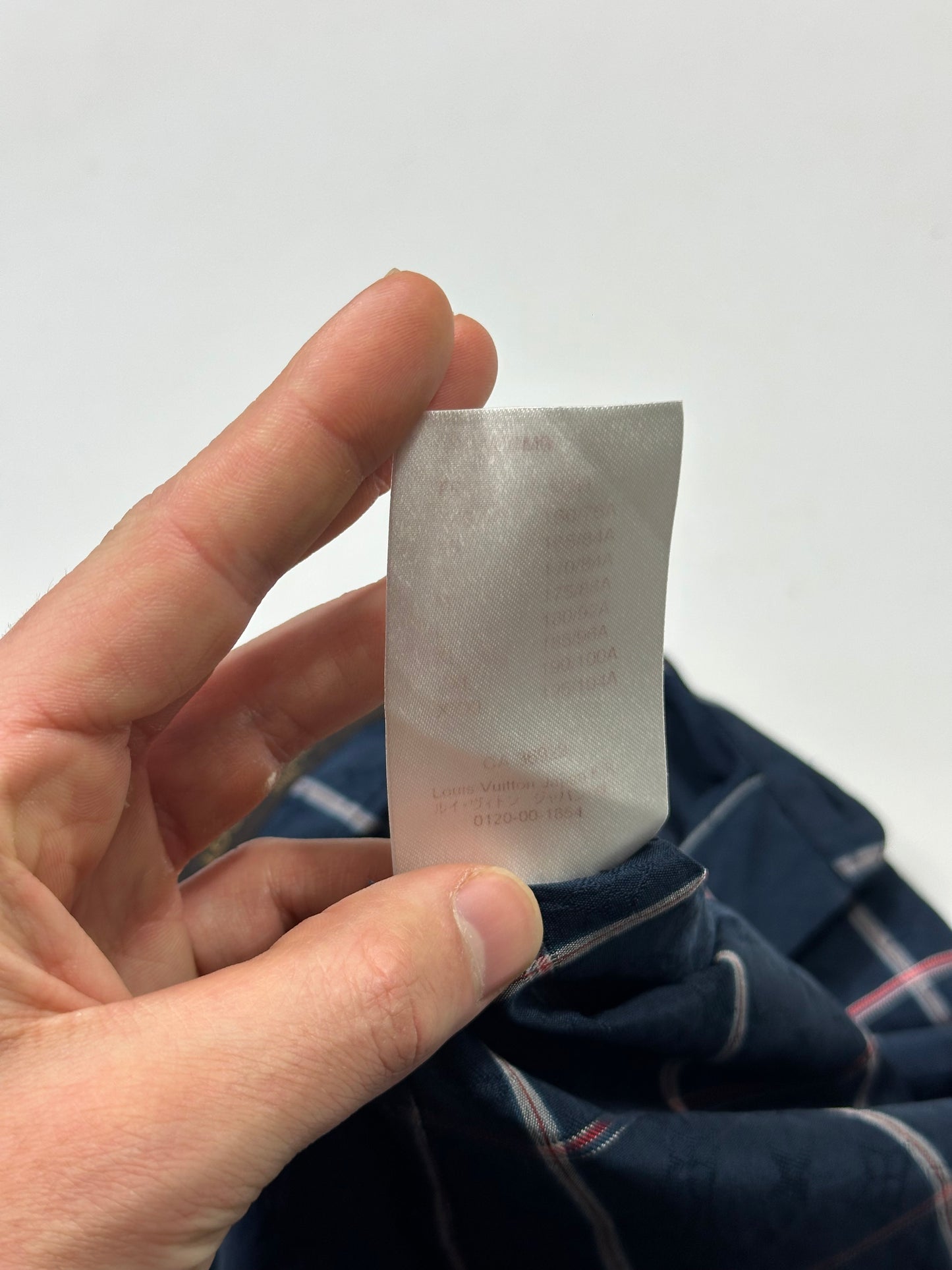 Louis Vuitton Monogram Plaid Checkered Silk Shirt - S