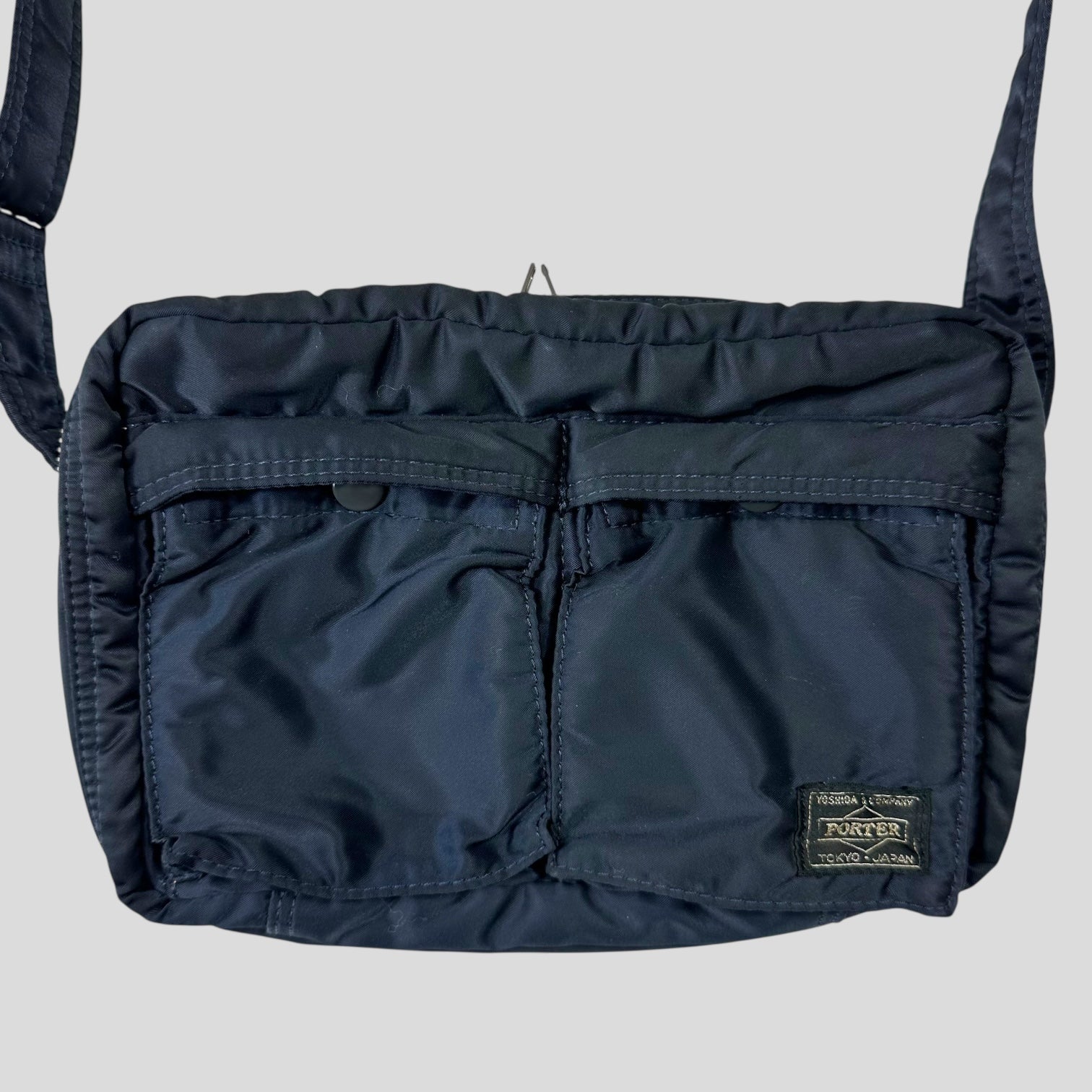 Porter 00's Navy Nylon Tanker Multipocket Crossbody Bag – Warmwaves
