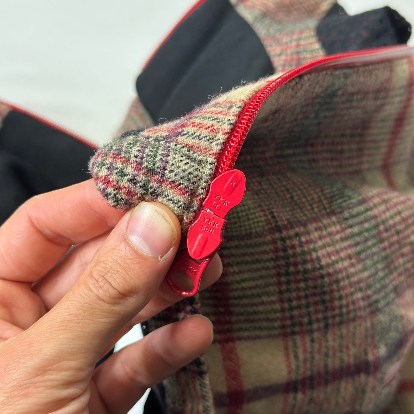 Comme Des Garçons SHIRT AW05 Technical Wool Plaid Jacket - M/L