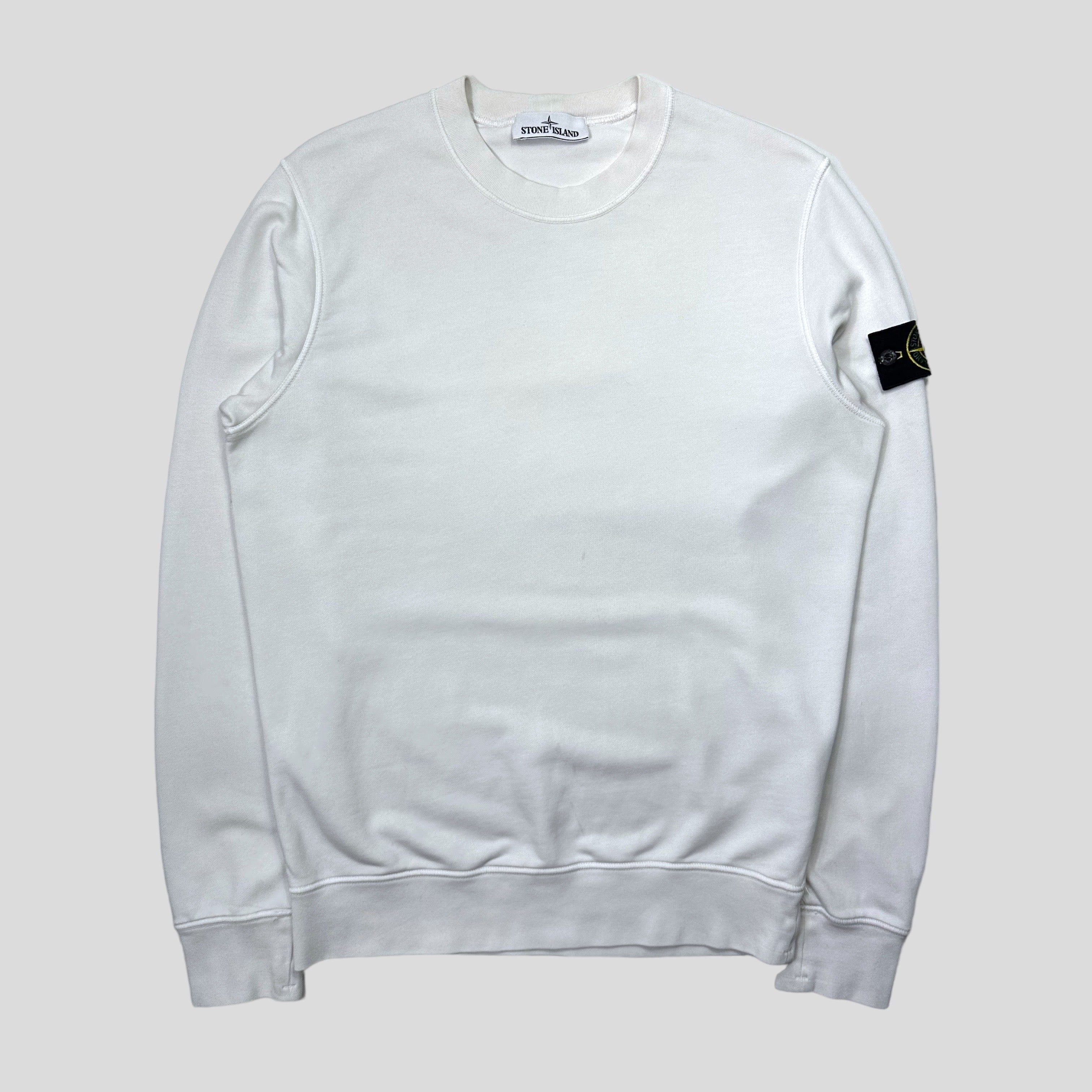 Stone Island White Crewneck - M/L – Warmwaves