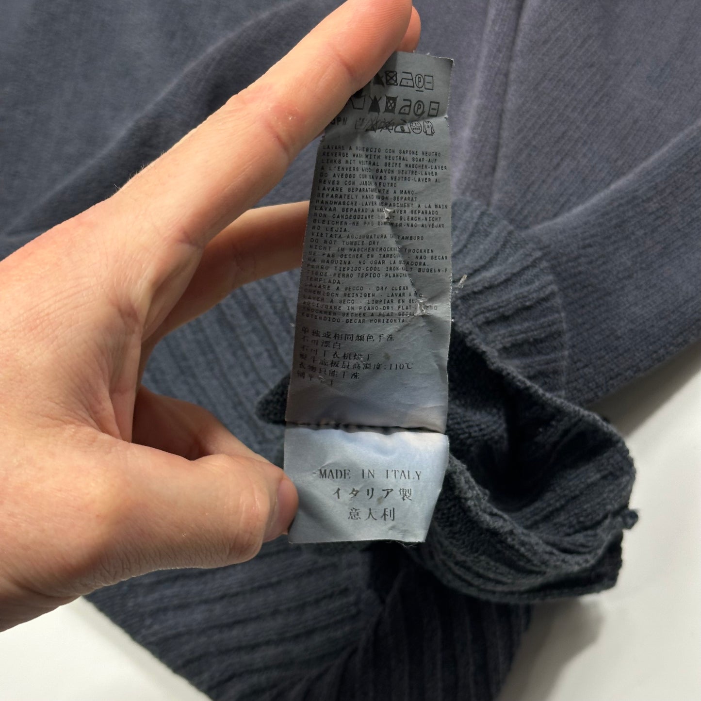 Stone Island SS10 Shoulder Badge Crewneck Knit Jumper - M