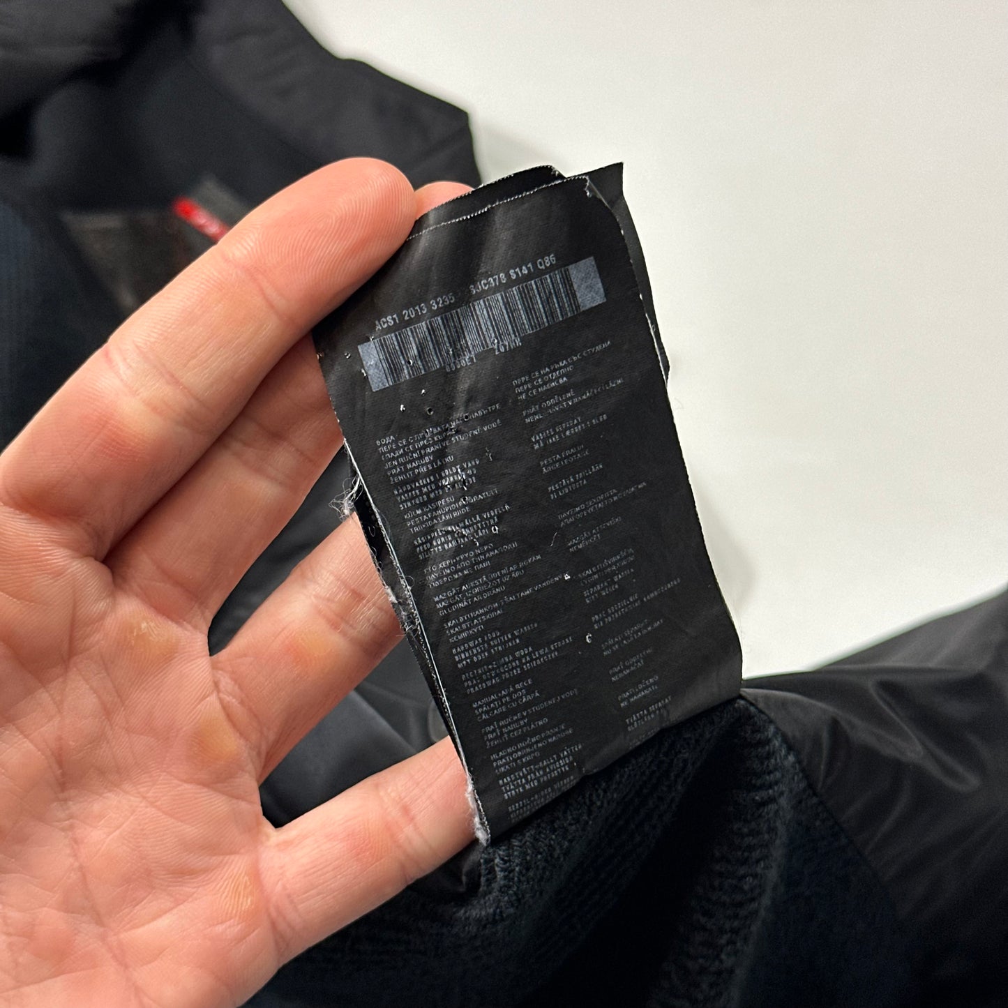 Prada Sport 2013 Minimalistic Nylon Panelled Moto Jacket - S