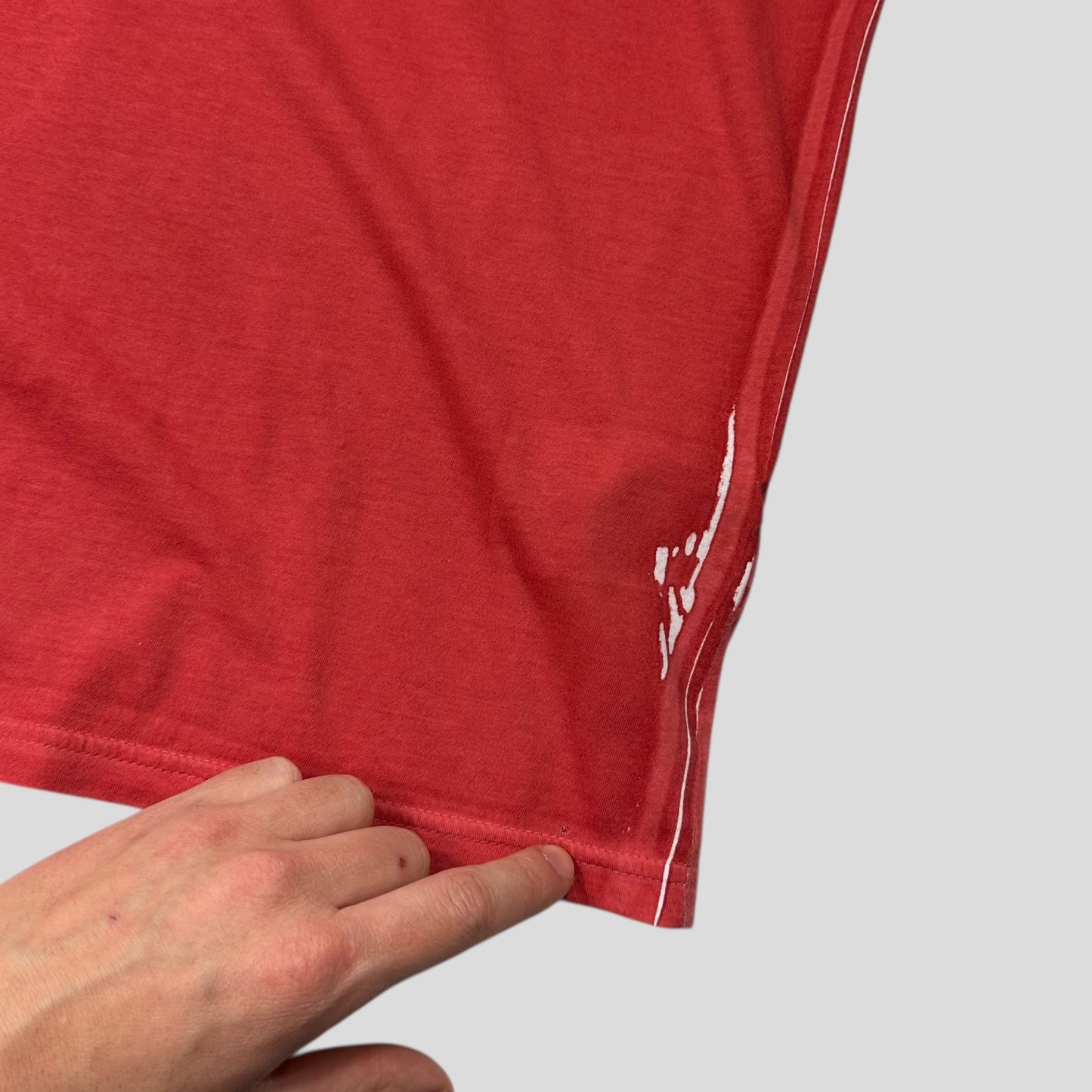 Prada 2006 Sublimation Corrosion Print Triangle Logo T-shirt - S