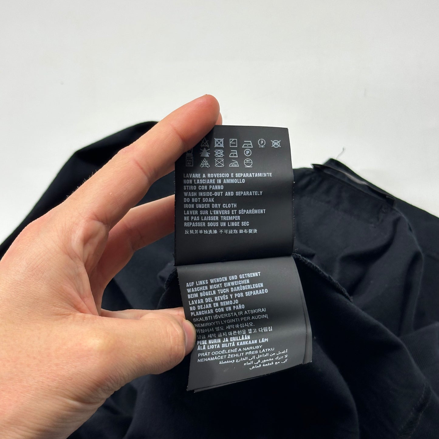 Prada Milano 2019 Triangle Logo Black Cotton Fitted T-shirt - XXL (L)