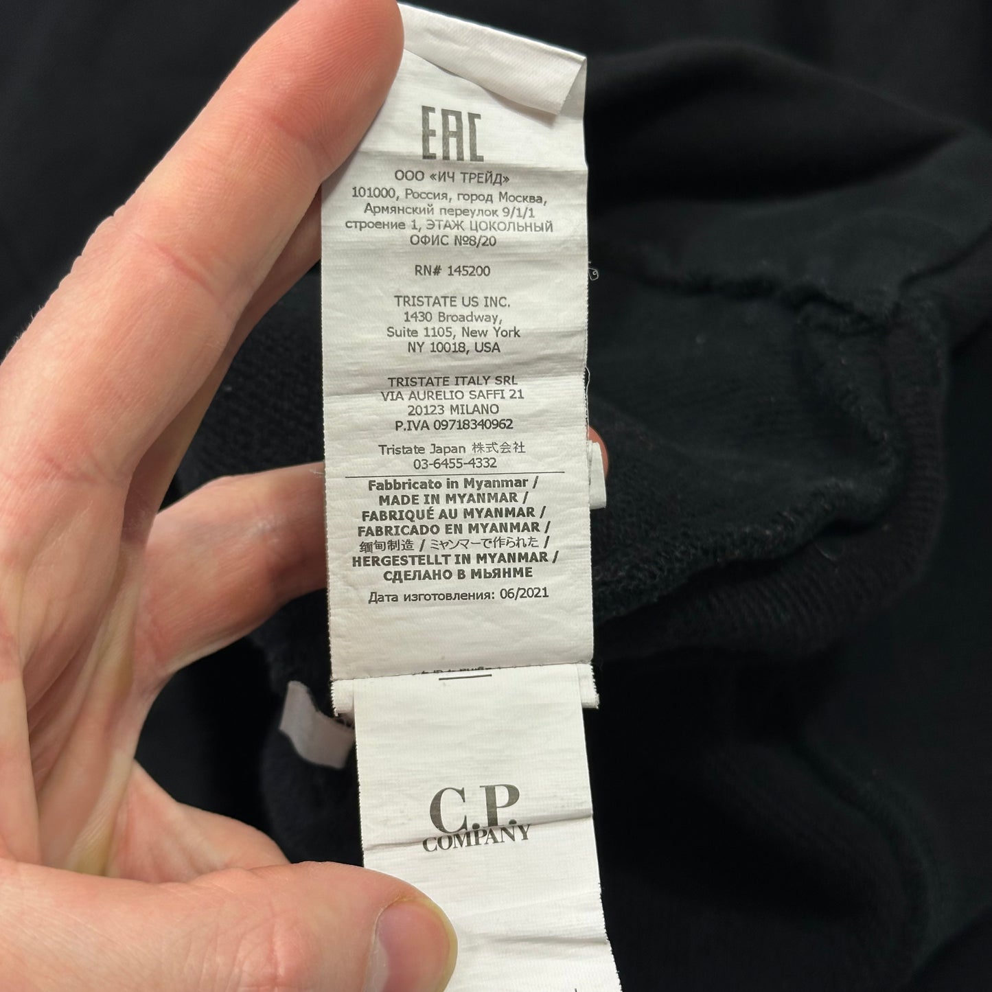 CP Company Goggle Hood Winter Zip-up Hoodie - M