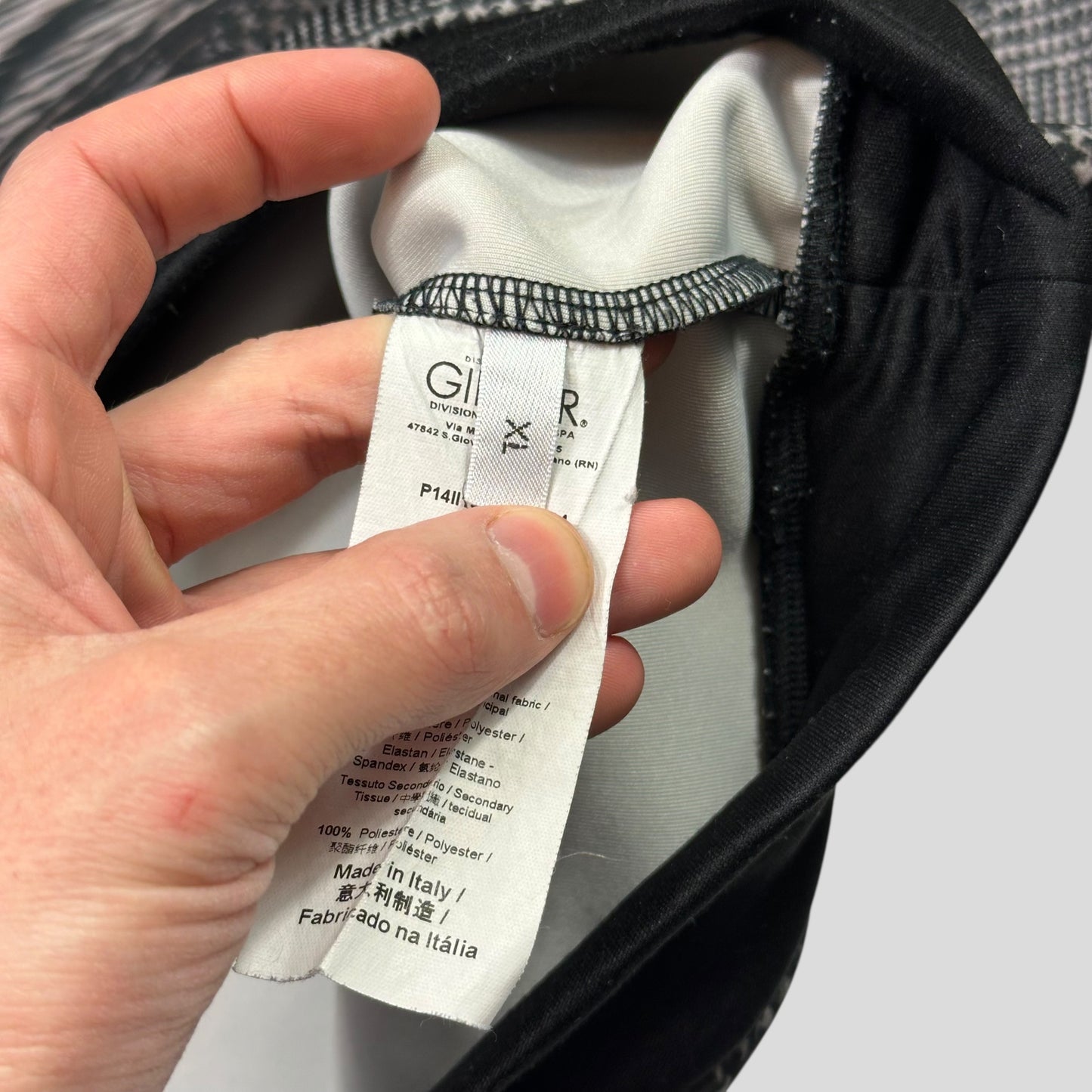 Iceberg 3D Glitch Print “Tweed” Sweatshirt Crewneck - L/XL