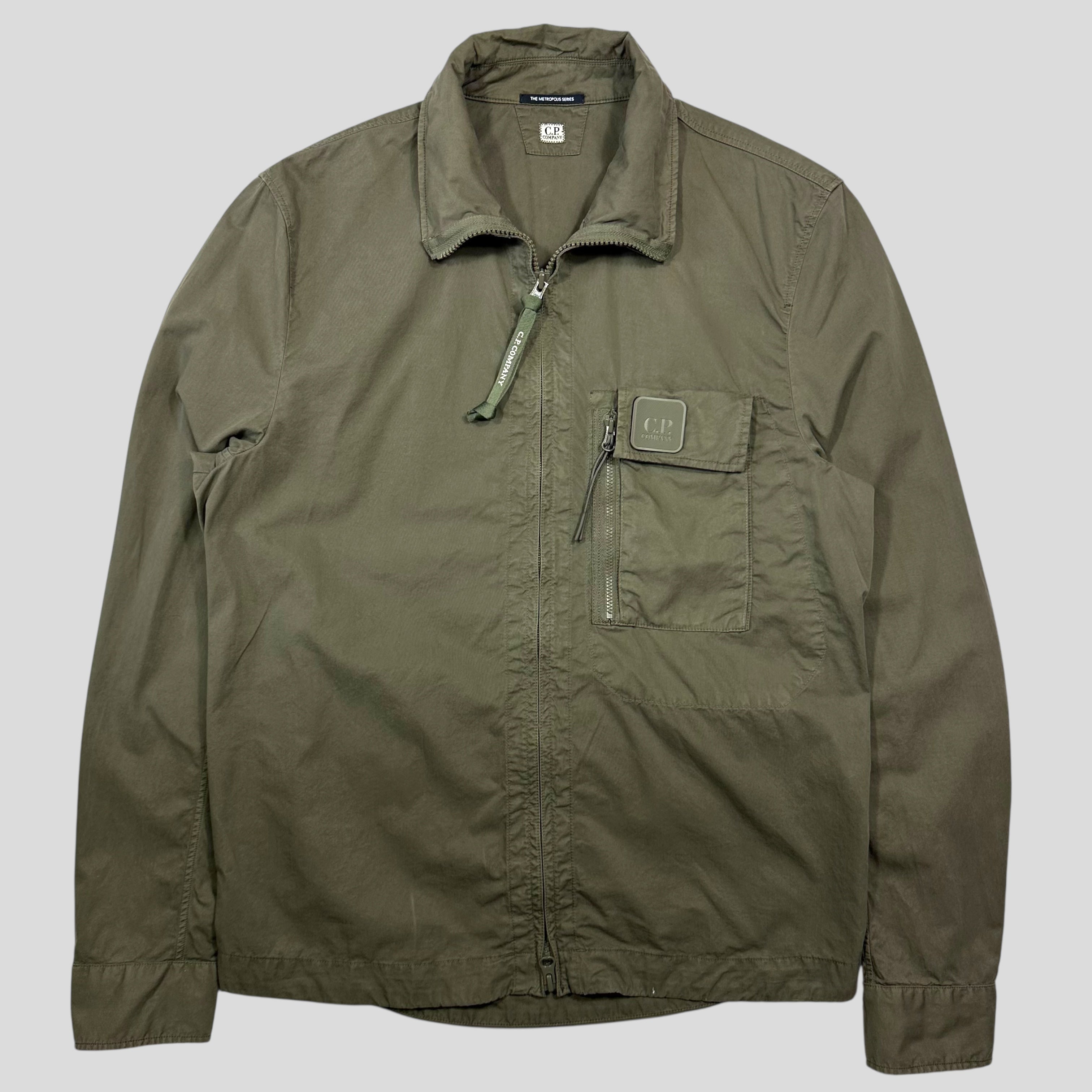 【ぽぐば】C.P. Company METROPOLIS Patch CP Company SS21 Metropolis Badge Overshirt Jacket - S – Warmwaves