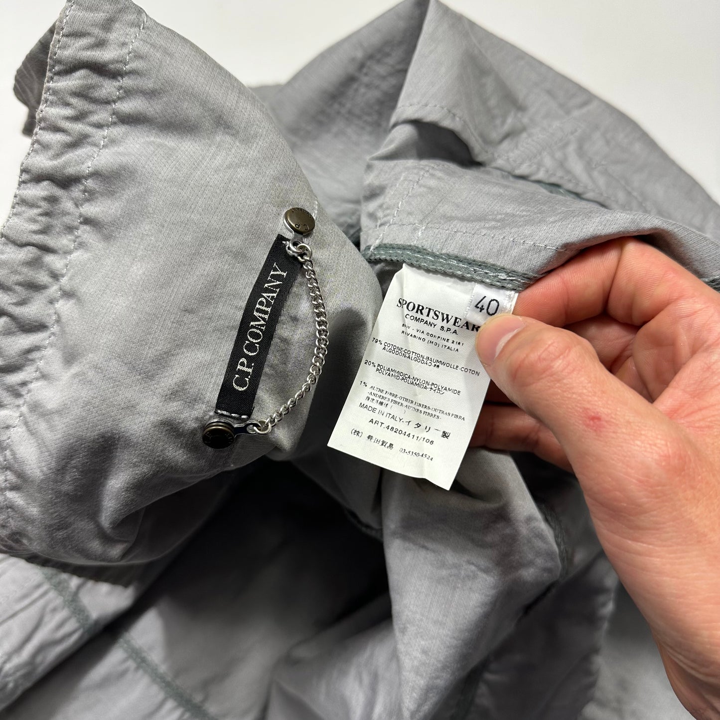 CP Company Cropped Pleated Co-nylon Jacket - IT40 (UK8)