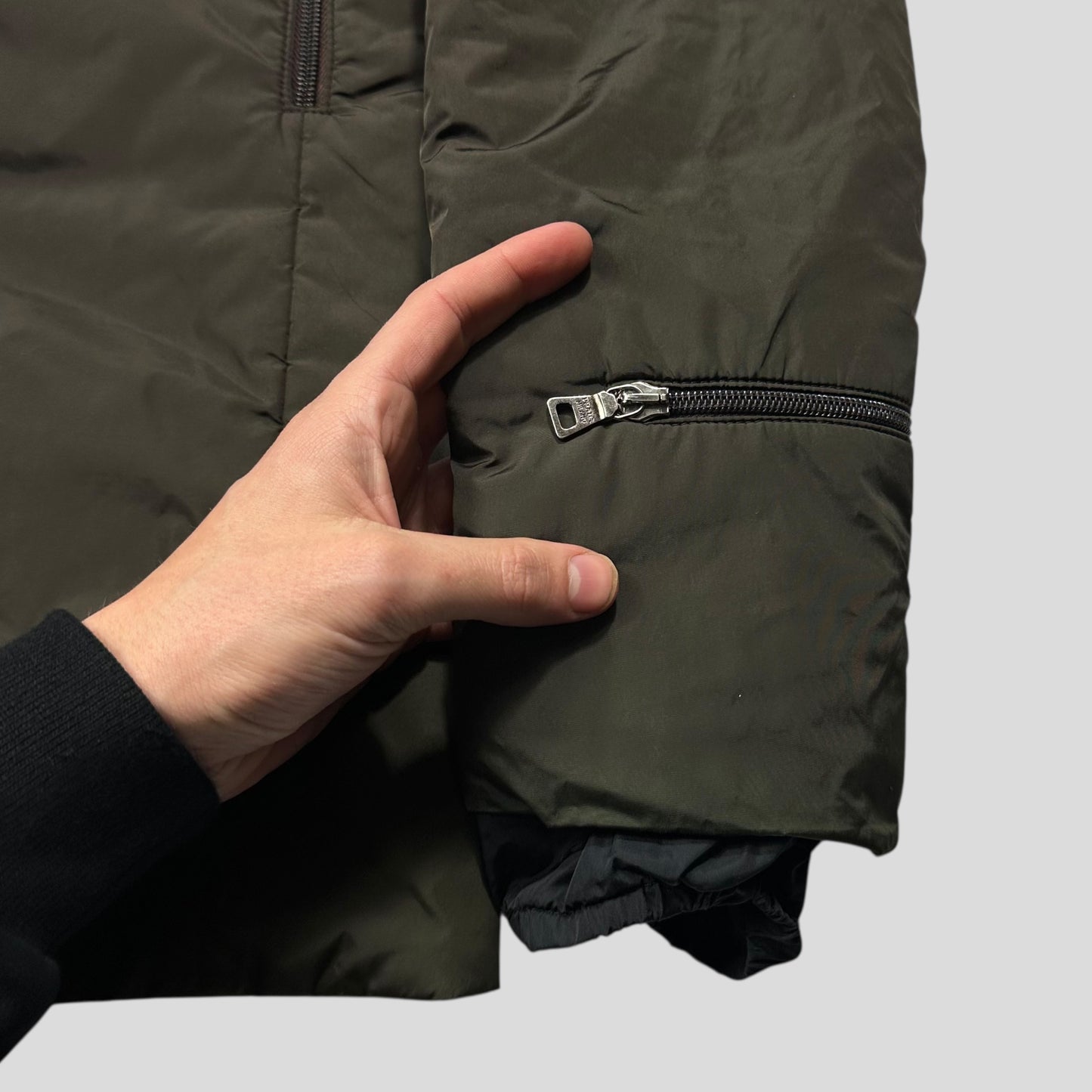 Prada Sport AW00 7 in 1 Nylon Padded Goat Fur Modular Bag Jacket - IT42 (S)