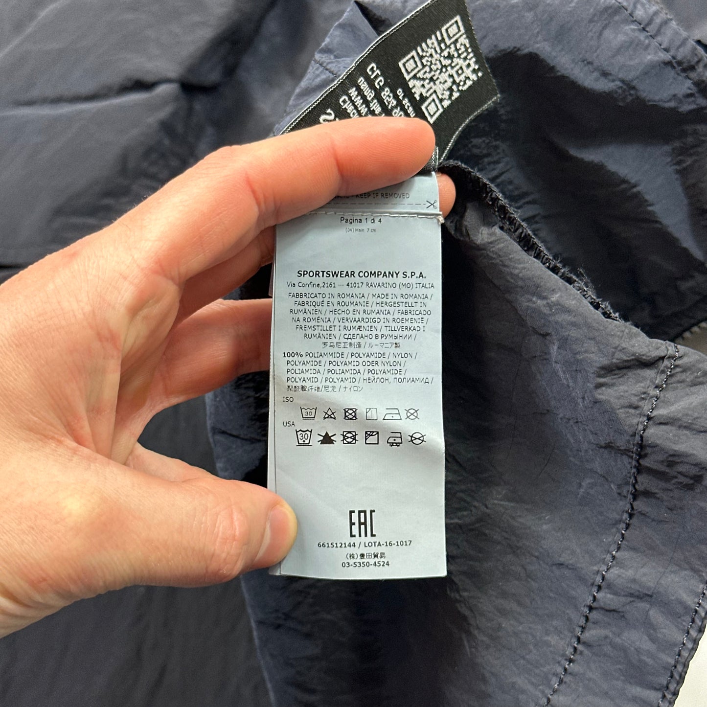 Stone Island Black Nylon Metal Overshirt Pocket Jacket - S