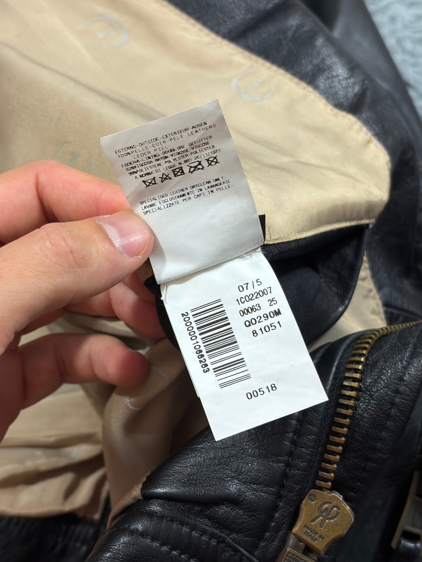 Just Cavalli SS07 Leather Weathered Bondage Jacket - L