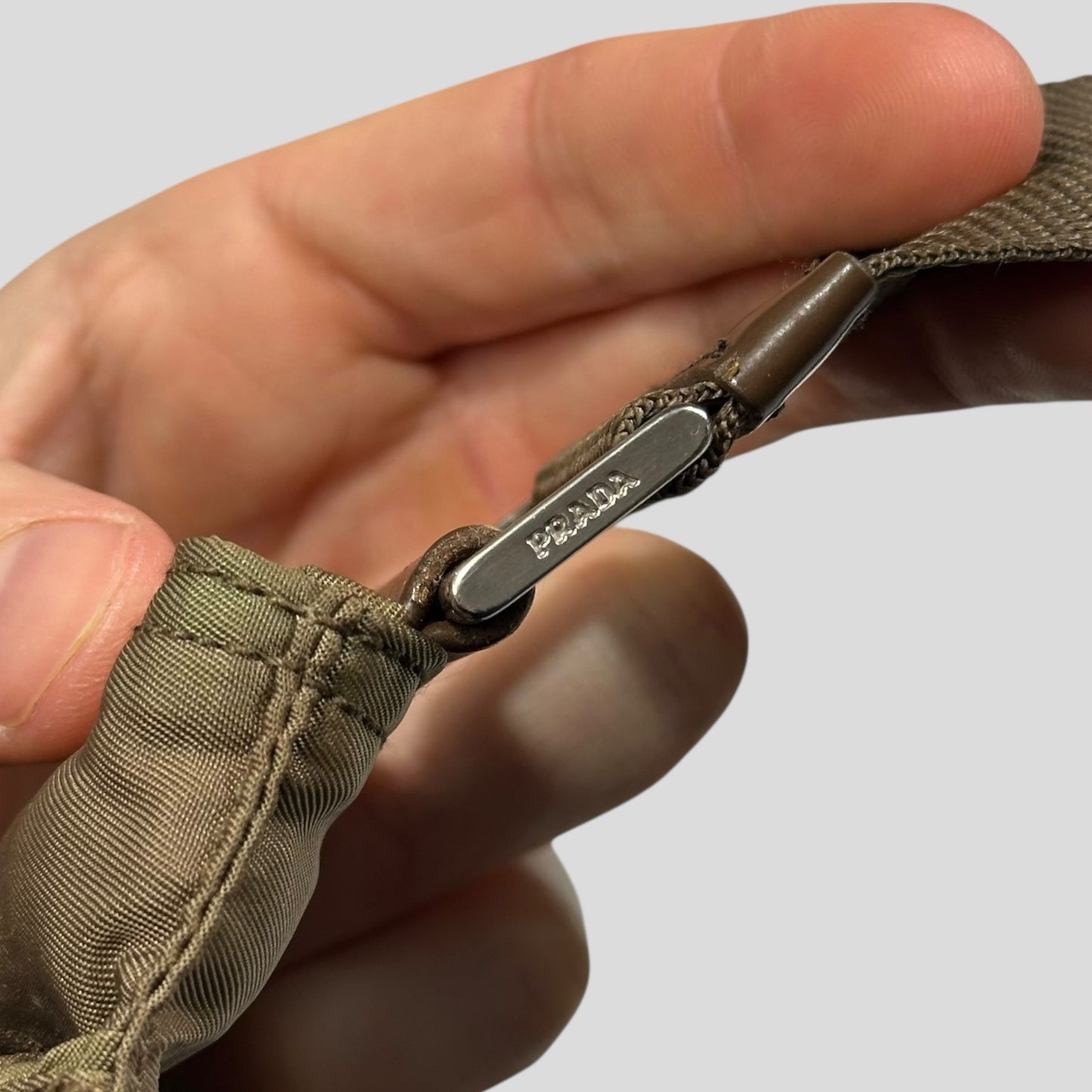 Prada Milano Tan Brown Nylon Crossbody Bag