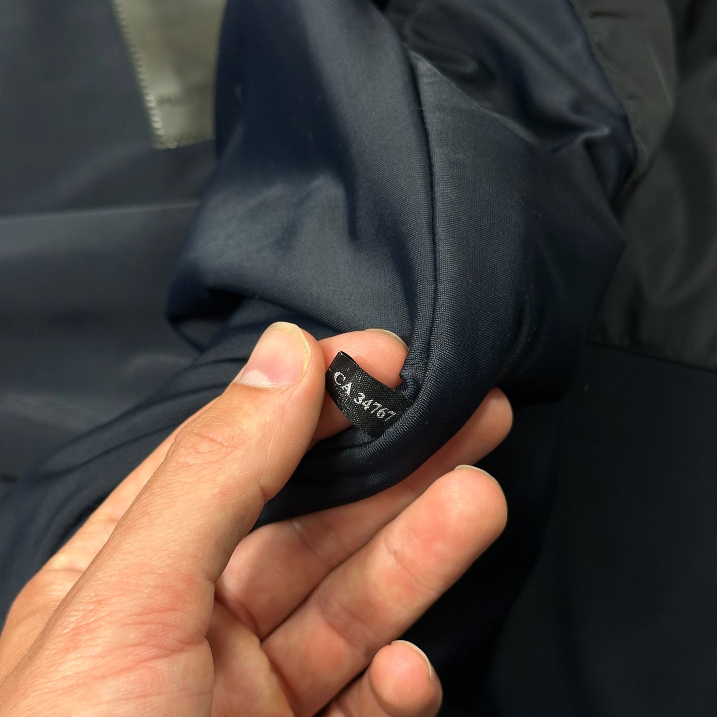 Prada Sport 1999 Jet Black Stash Pocket Soft Nylon Cycle Jacket - IT48