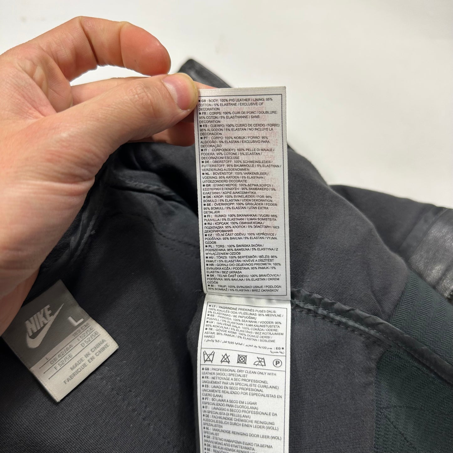 Nike 2007 Tony Spackman Articulated Slice Leather Jacket - L