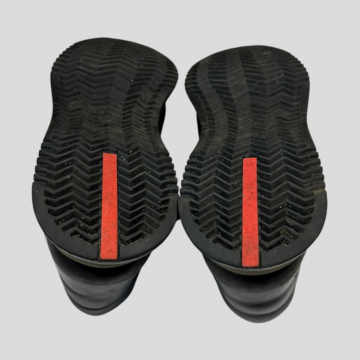 Prada Sport 00’s Leather + Mesh Strapped Combat Boots - UK8.5