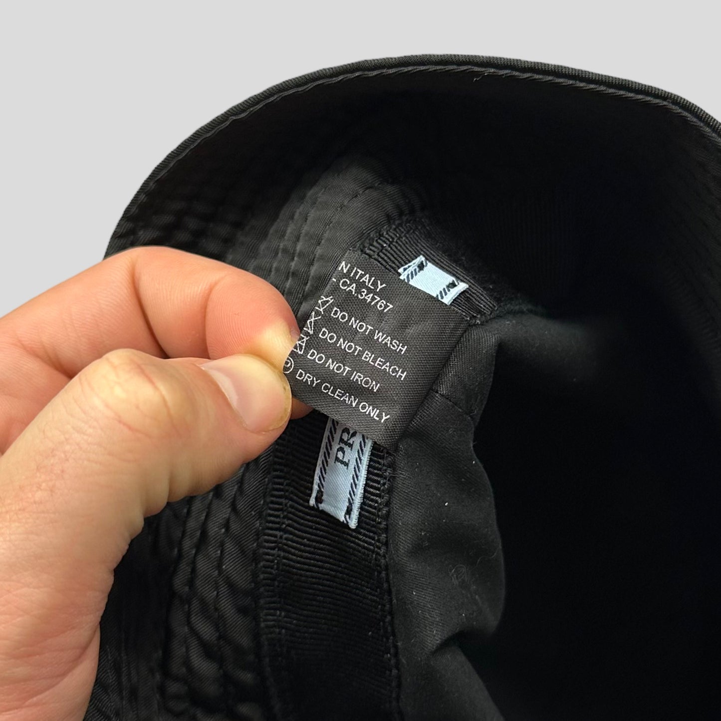 Prada Milano 2018 Nylon Bucket Hat + Dustbag - S