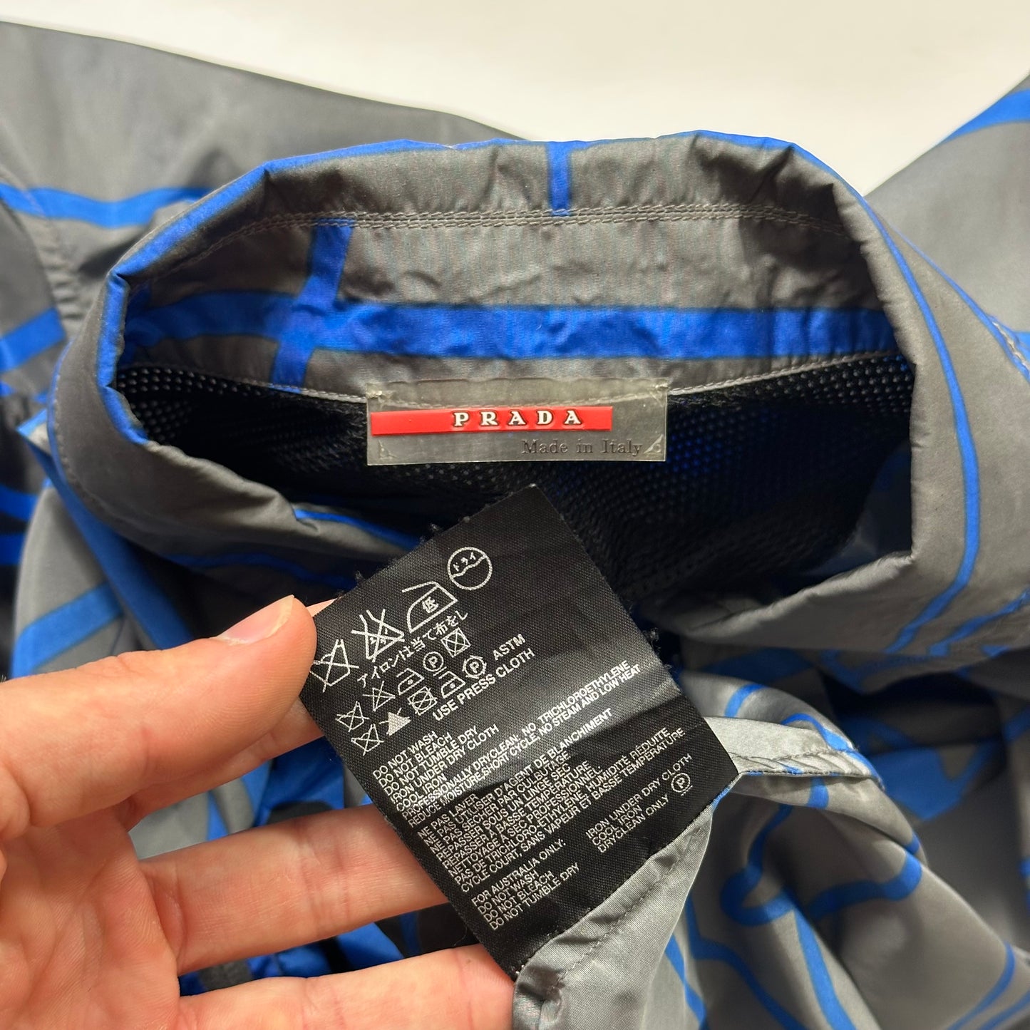 Prada Sport 00’s Vibrations Print Nylon Ventilated Jacket - M/L
