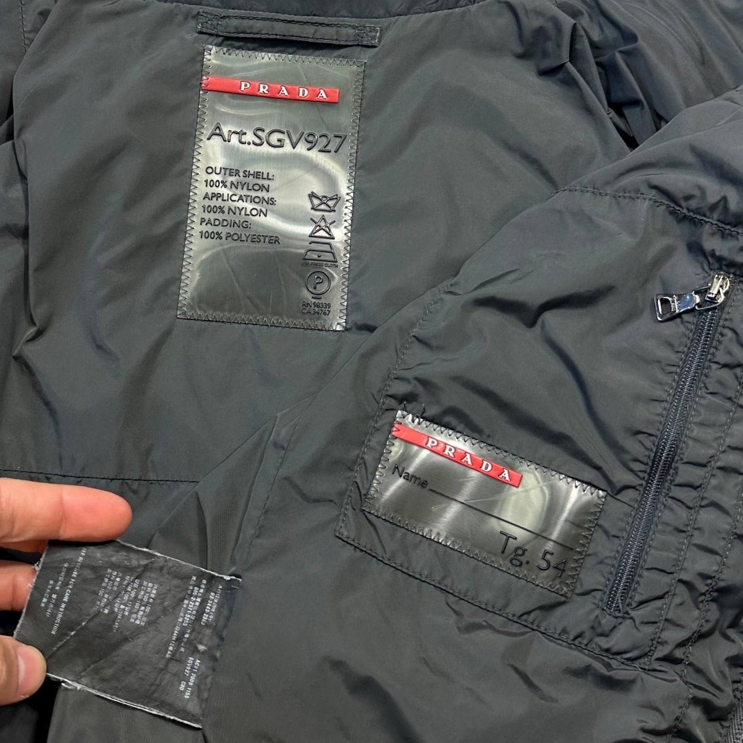 Prada Sport 2009 Nylon Panelled Technical Puffer Jacket - IT54 (L)