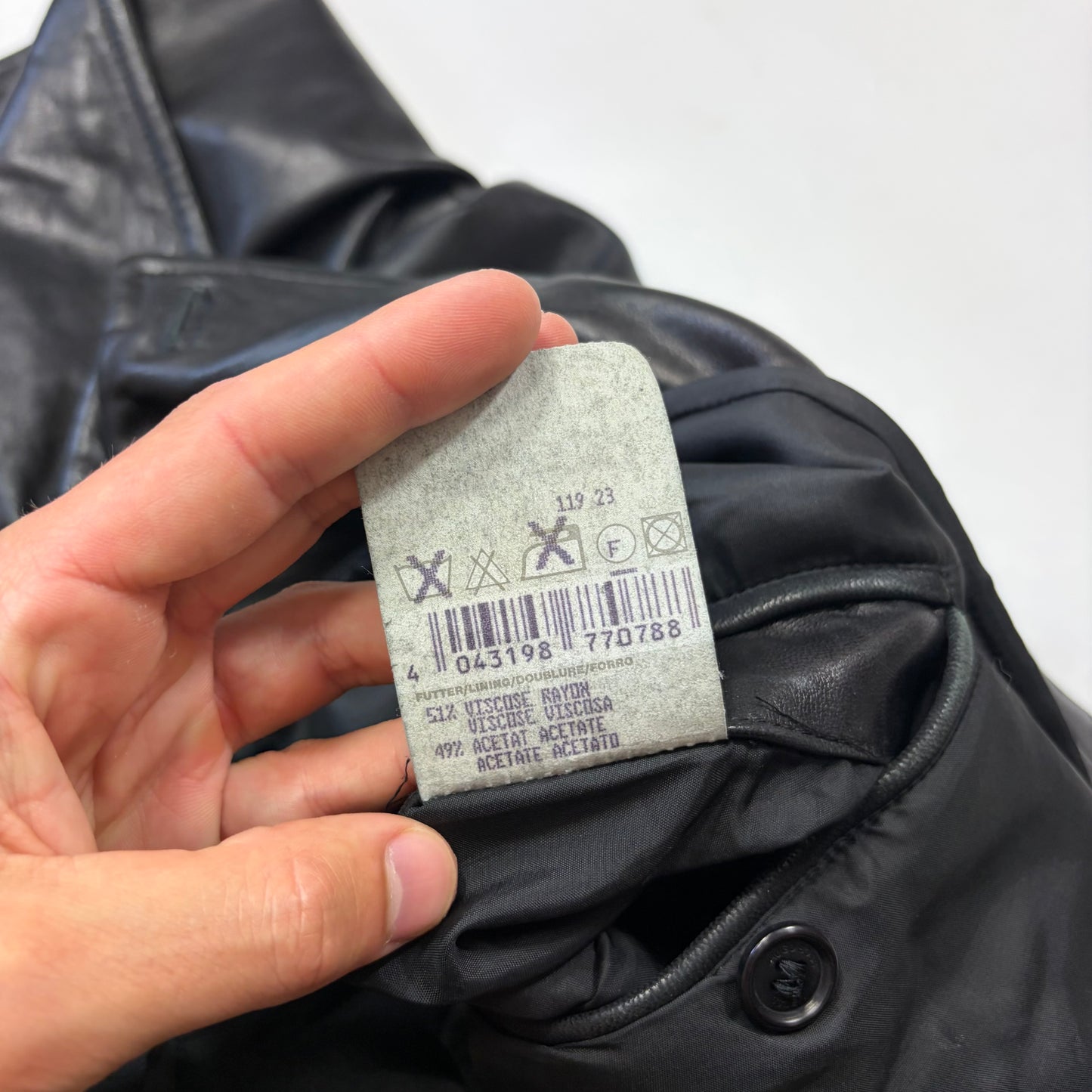 Hugo Boss 90’s Modular 2 in 1 Lambskin Leather Trench Coat - XL