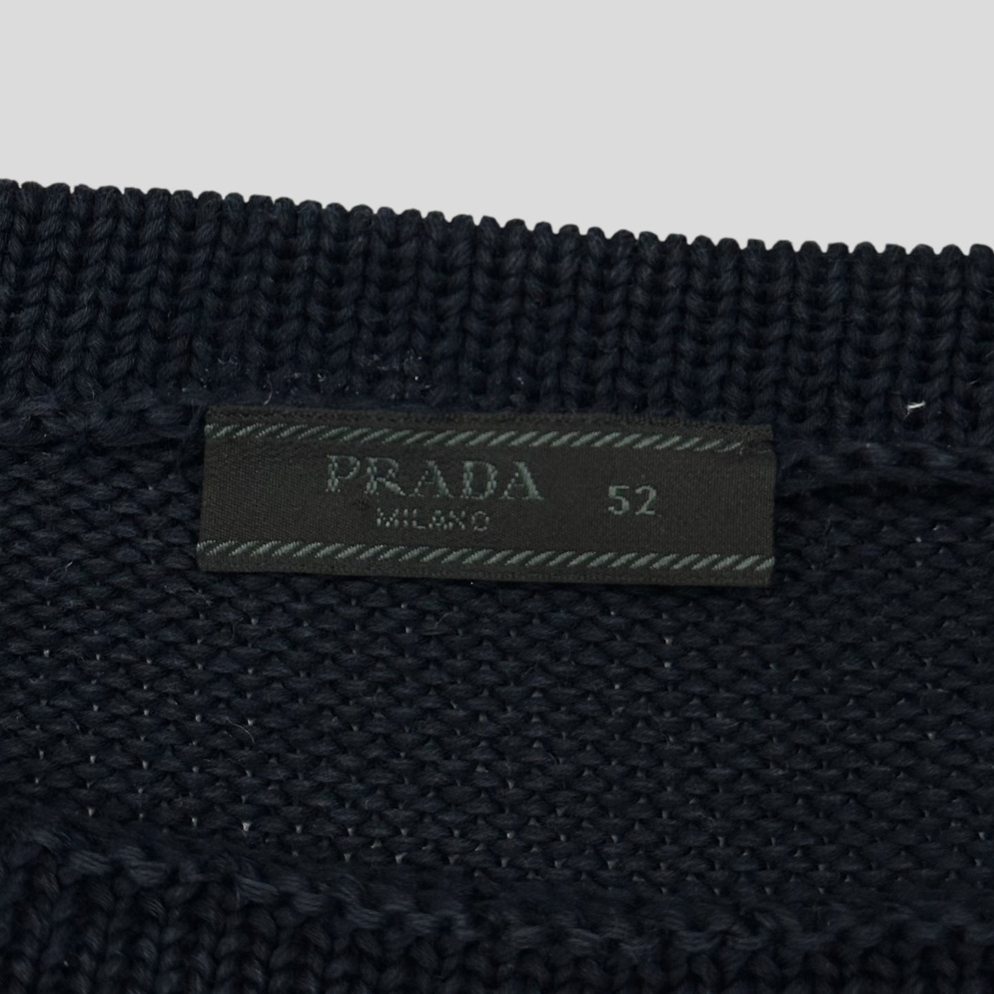 Prada Milano 2010 Chunky Striped Knit Jumper - M