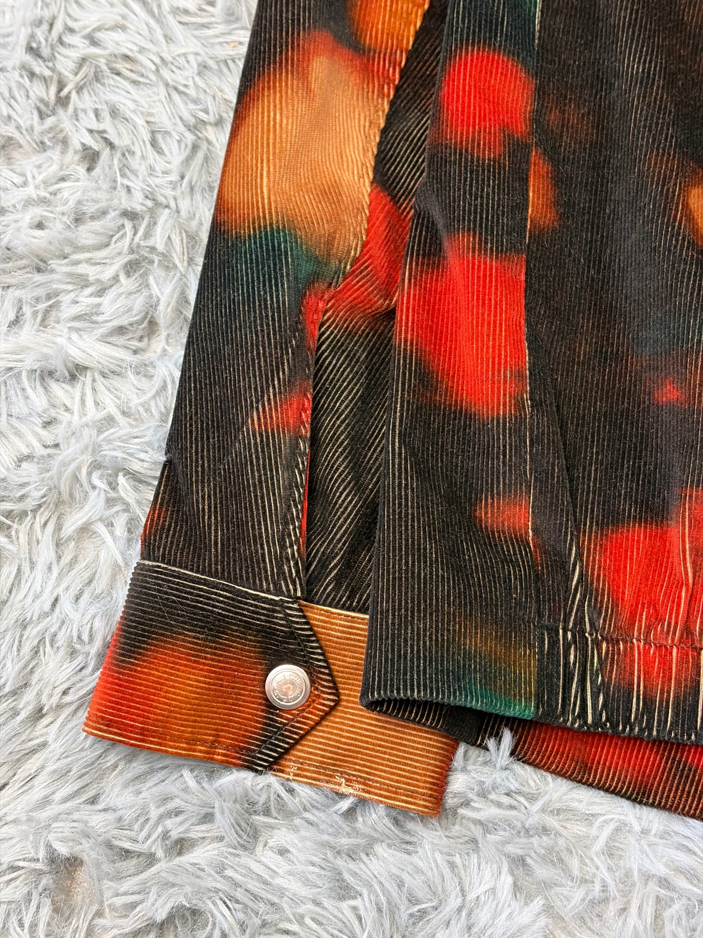 Paul Smith SS22 Lenticular Ink Print Corduroy Blouson Jacket - L