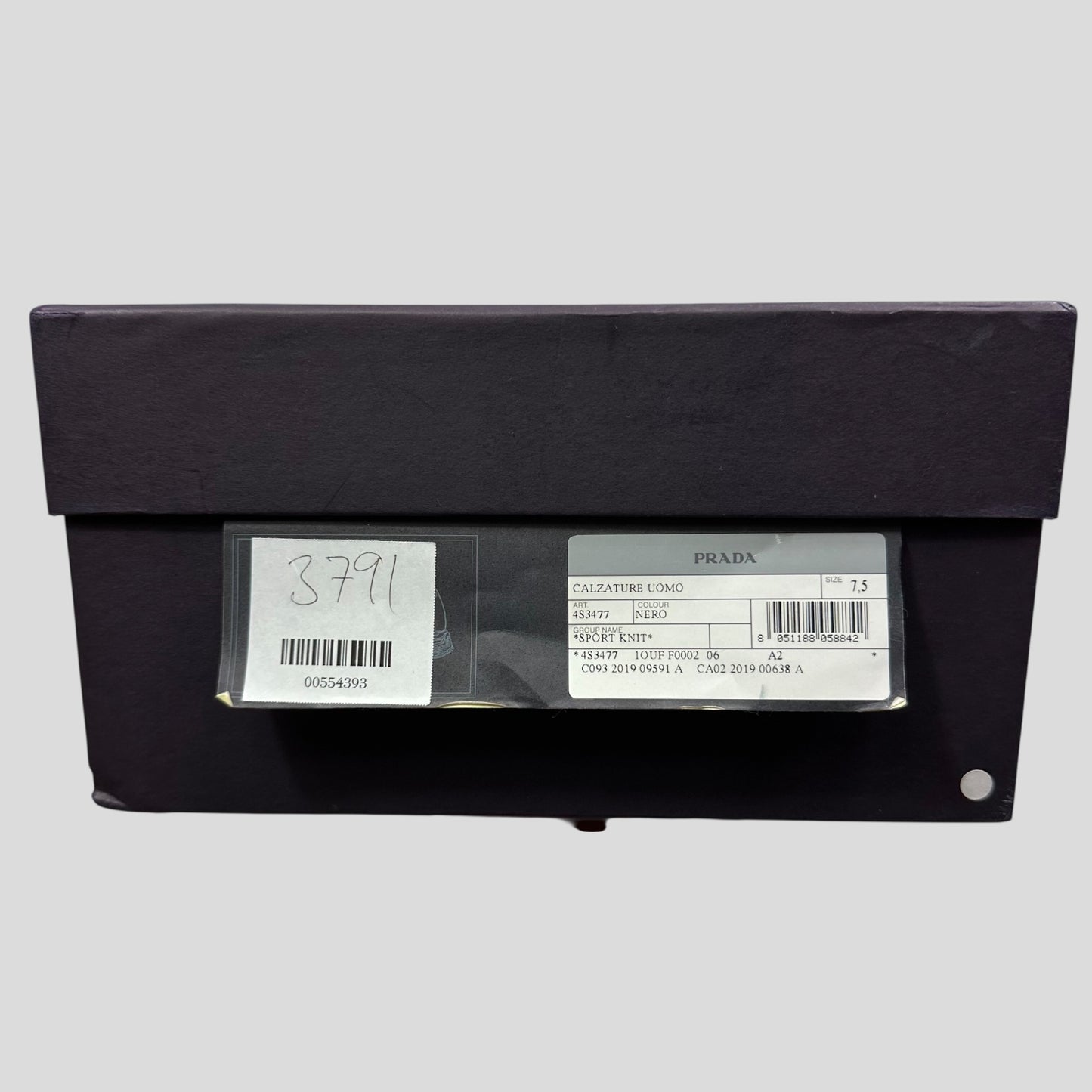 Prada 2019 Knit Fabric Sock Trainer - UK8