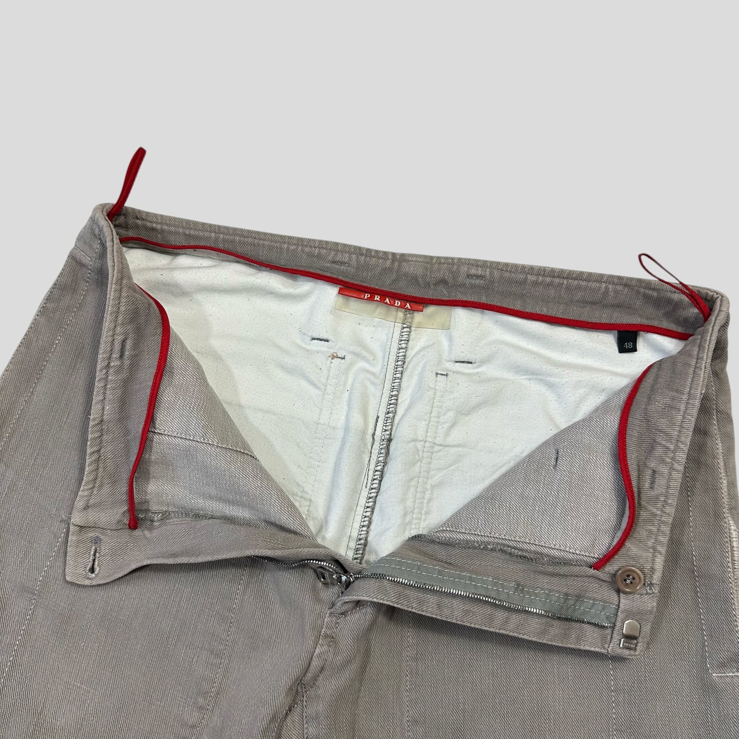 Prada Sport 00’s Twill Cotton Baggy Carpenter Trousers - IT48