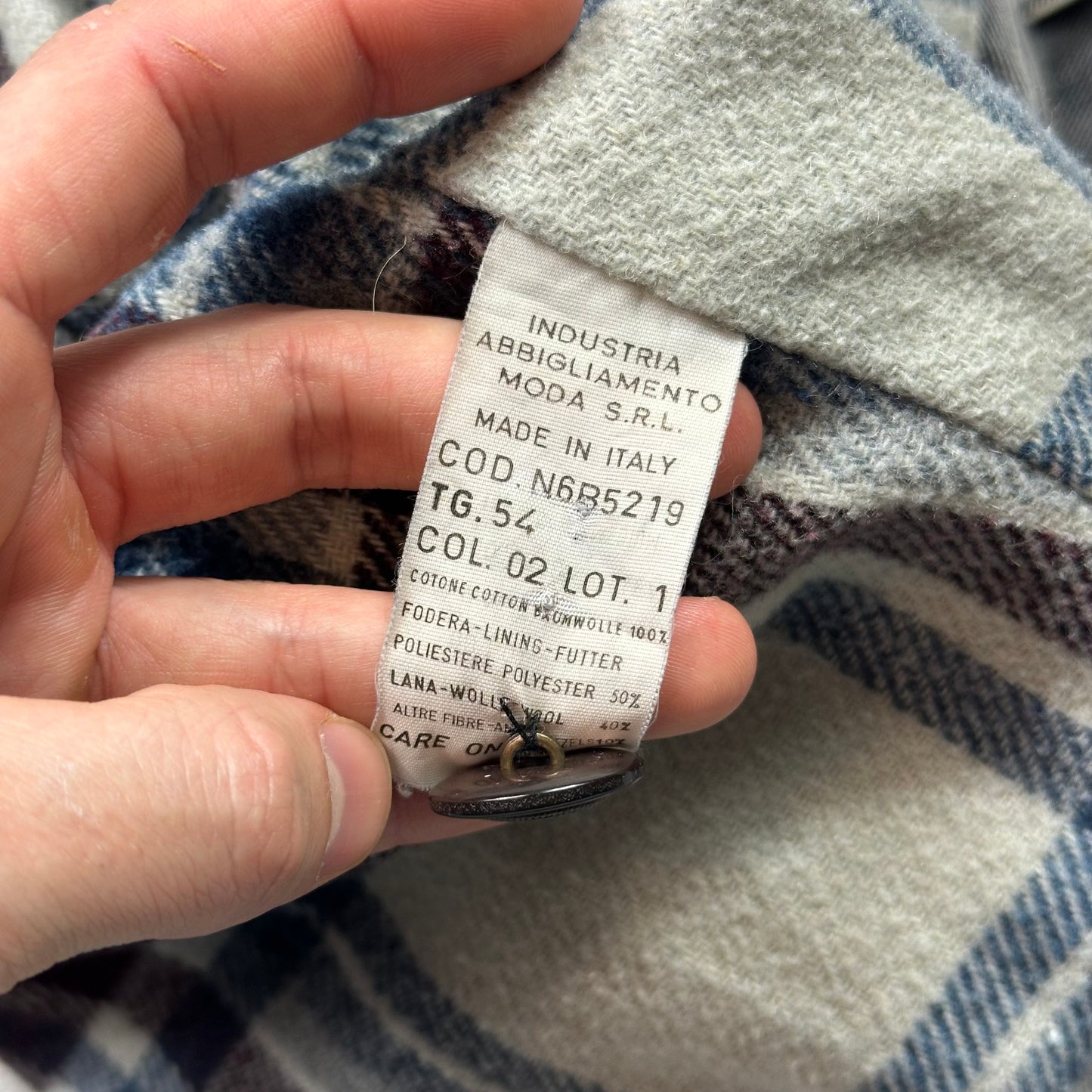 Armani Jeans 1991 Blanket Lined Heavy Cotton Work Jacket - L/XL