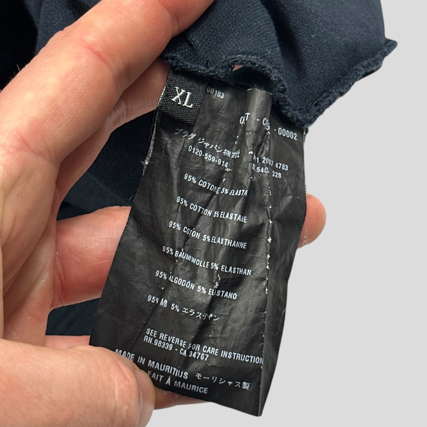 Prada Sport 2007 Red Spellout Logo Polo Shirt - XL (M/L)