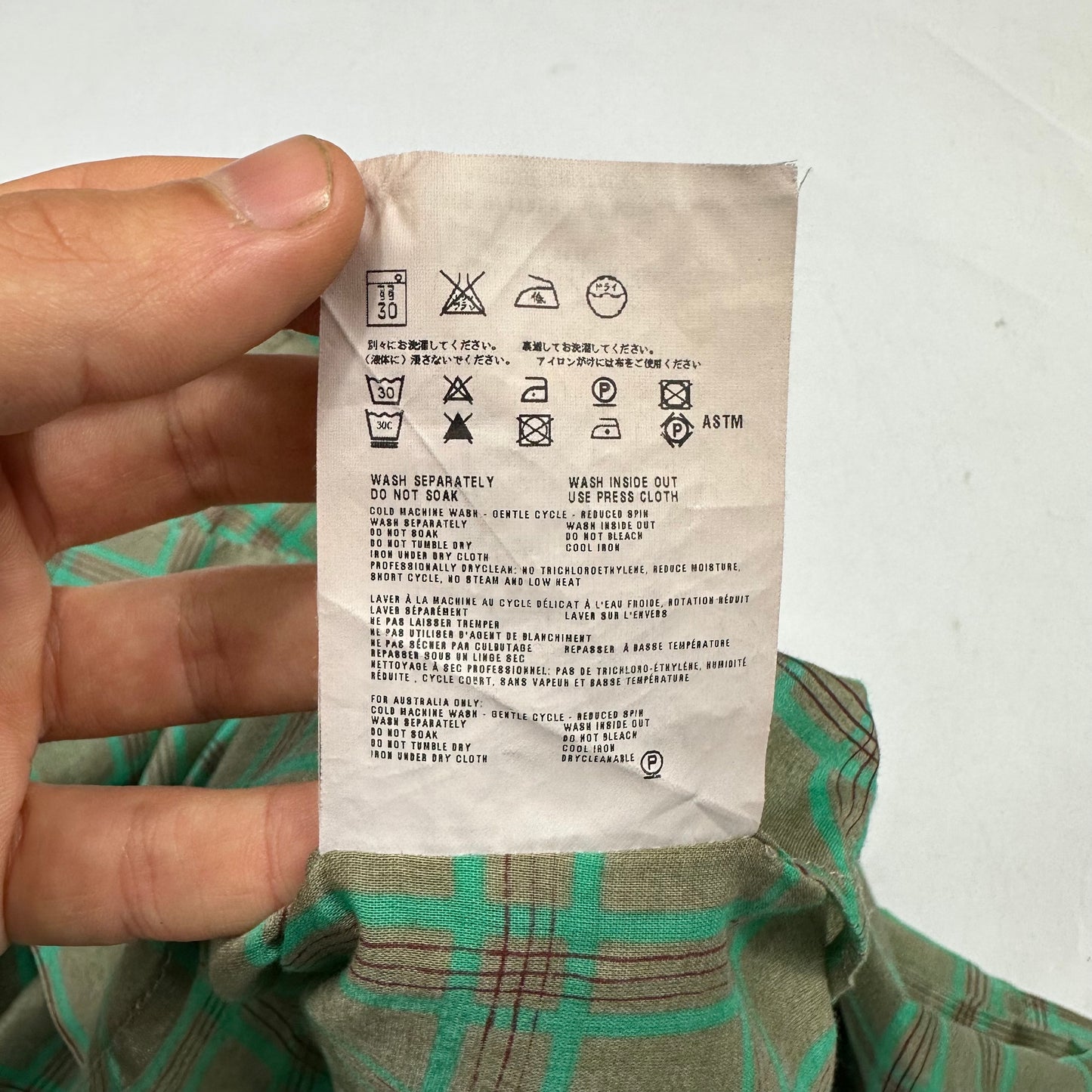 Prada Sport 2007 Neo-plaid Shirt - M