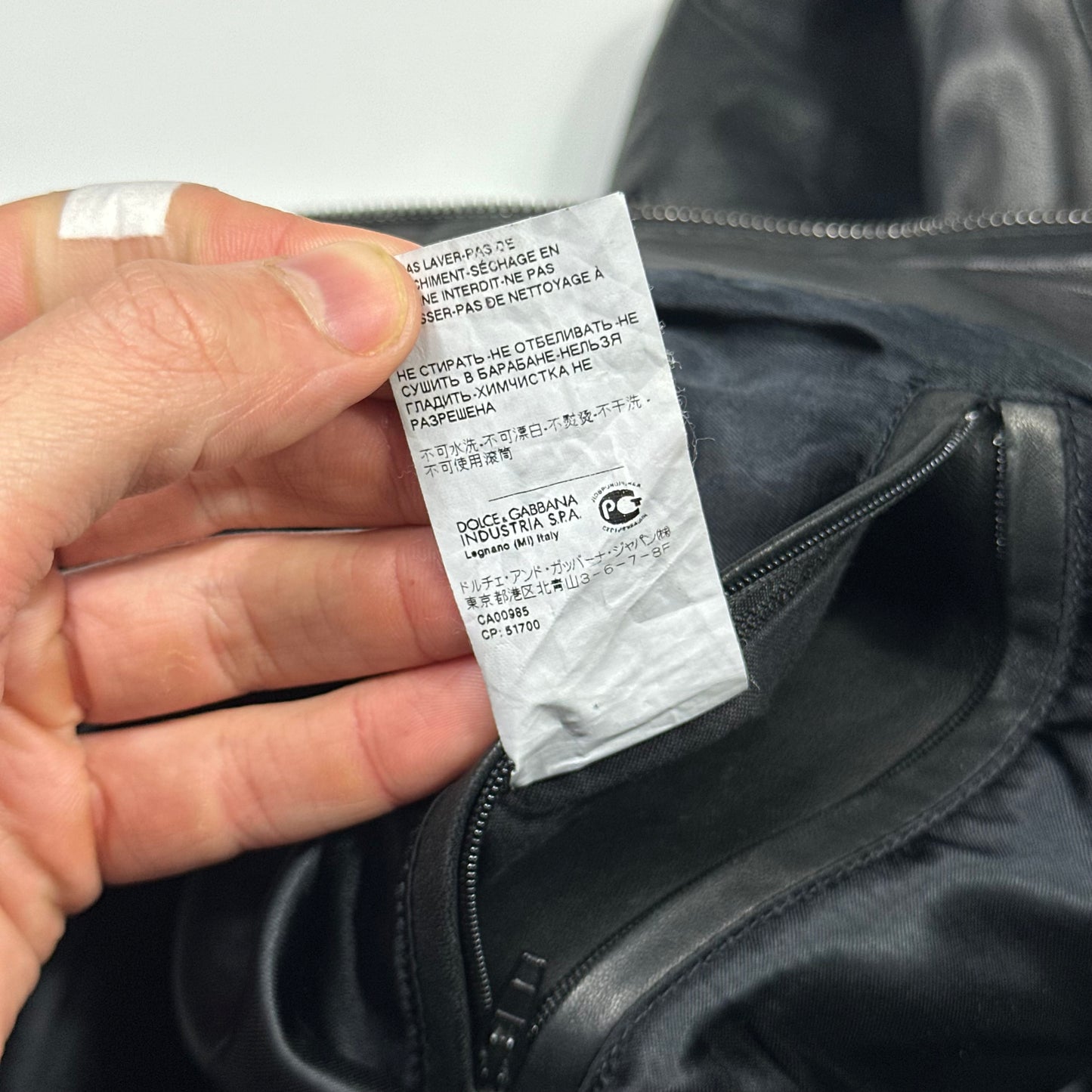 Dolce & Gabbana 00’s Multipocket Lambs Leather Cargo Bomber Jacket - IT56 (XL)