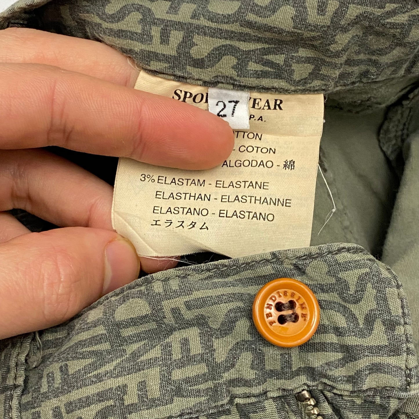 Fendi Fendissime 90’s monogram trousers - w26