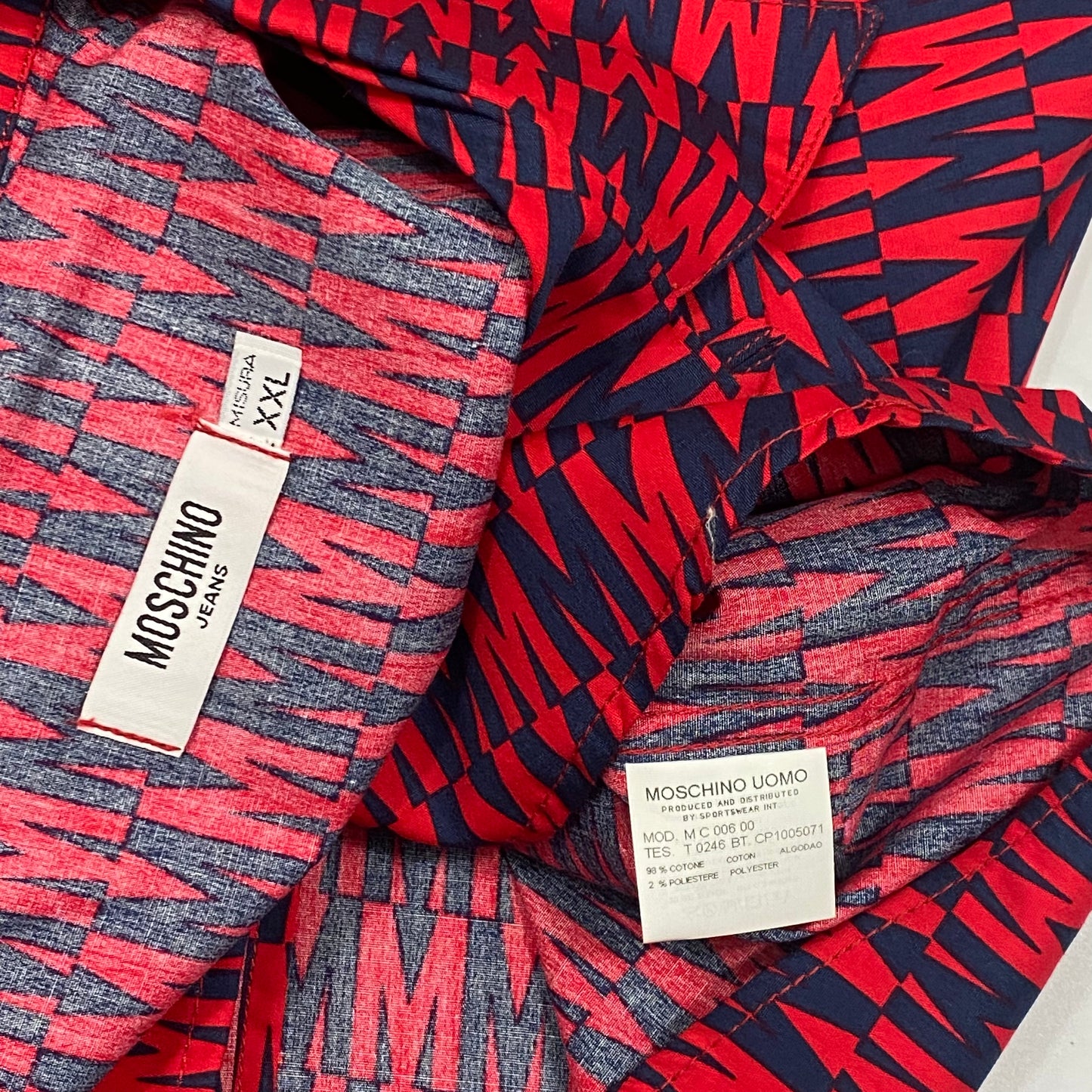 Moschino Jeans M Print Double Pocket Shirt DSWT - M-L