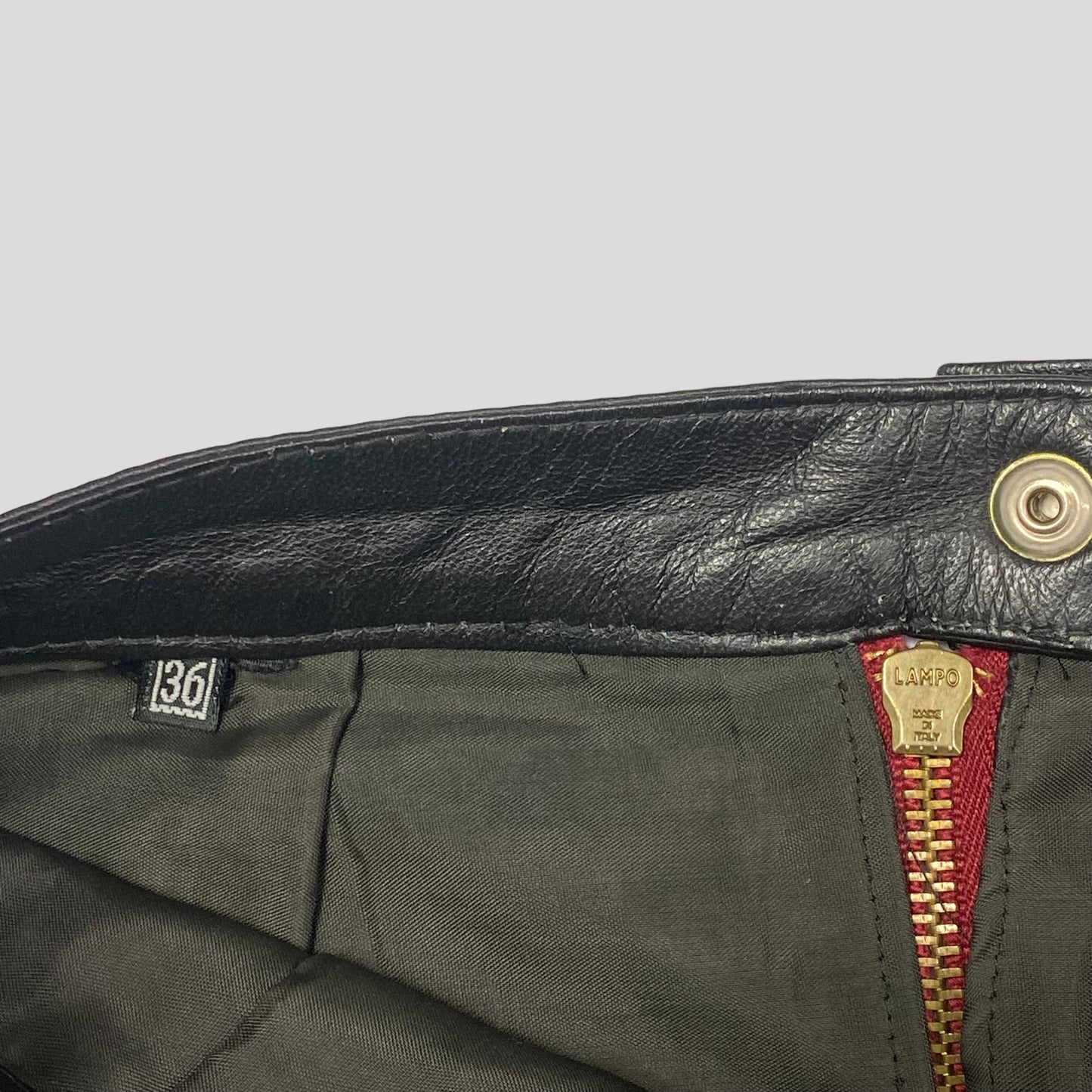 Iceberg 90’s Leather Zipper Mini-Skirt - 6 (w26)