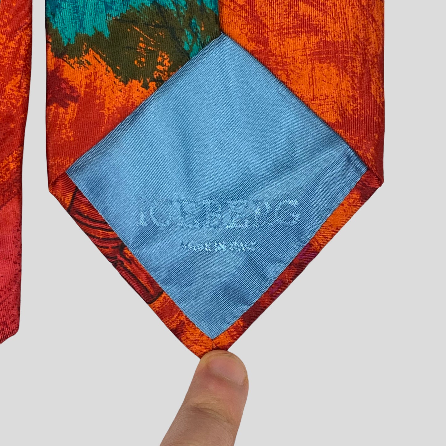 Iceberg 1992 No Smoking Camel Silk Tie
