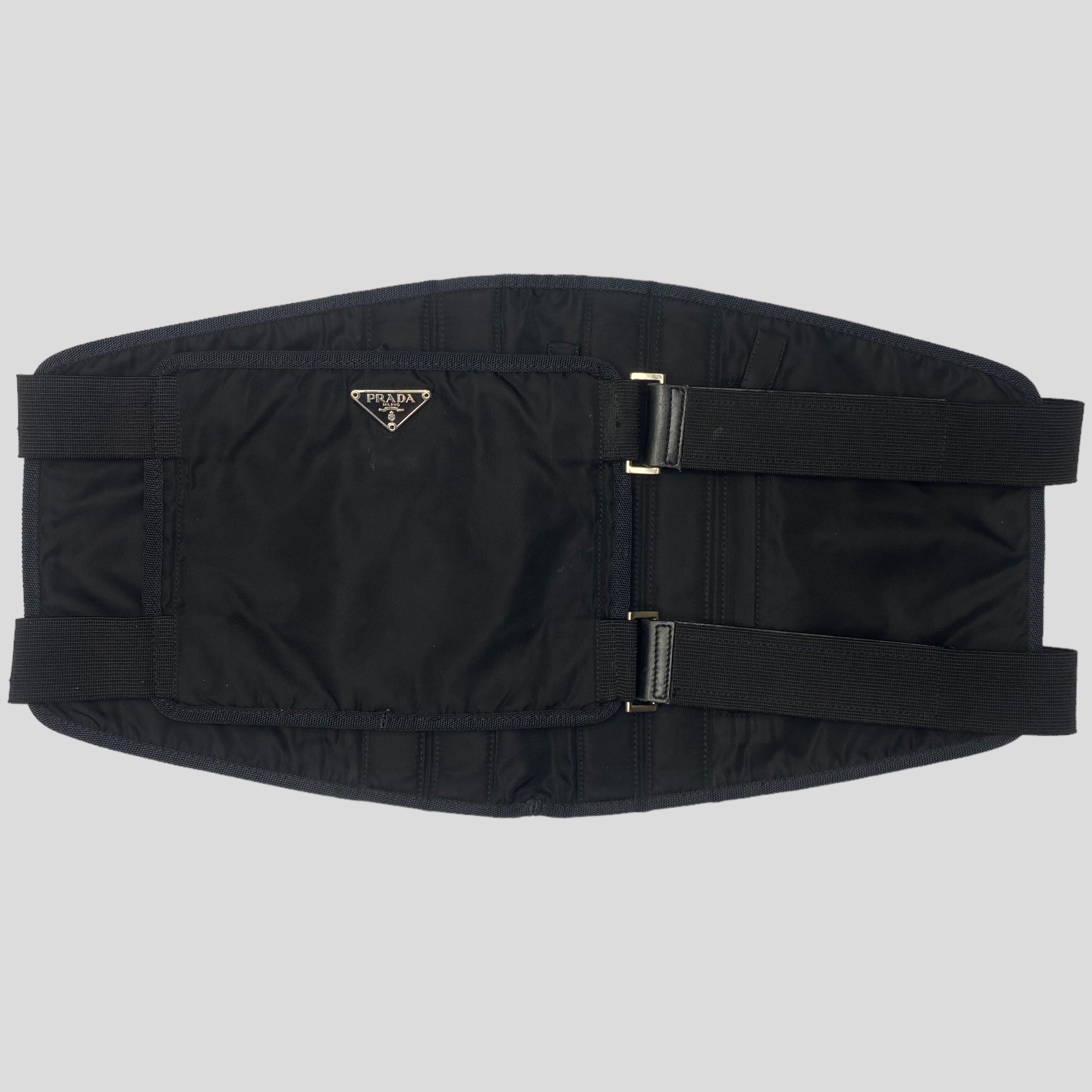 Prada 1999 Nylon Tactical Belt Bag XL