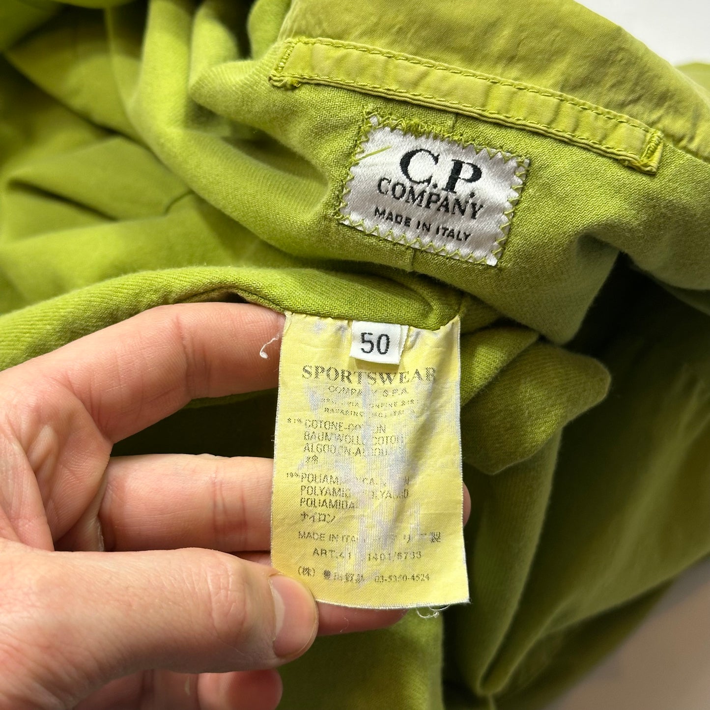 CP Company AW04 Apple Green 3D Pocket Co-nylon Shimmer Jacket - IT50 (L)