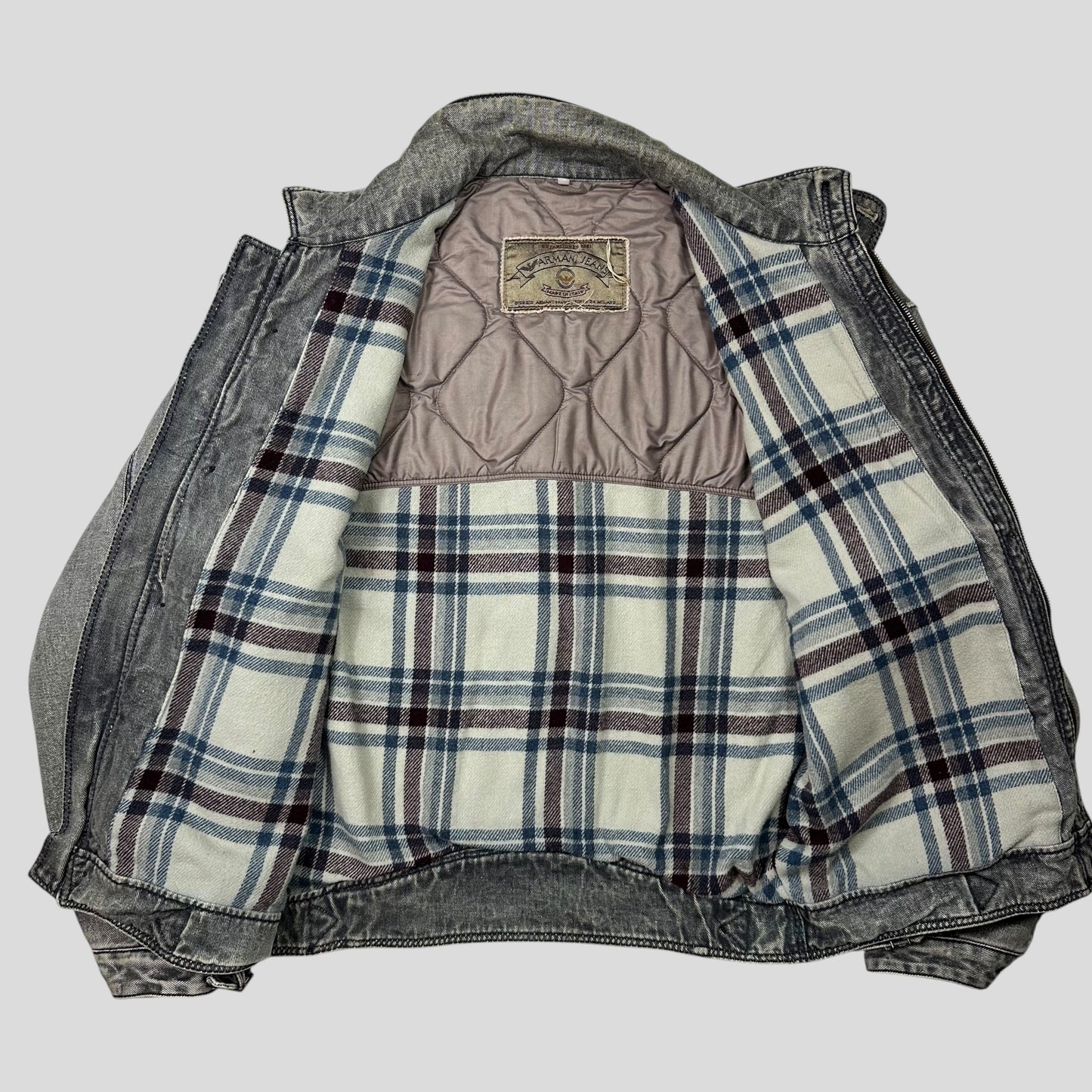 Armani Jeans 1991 Blanket Lined Heavy Cotton Work Jacket - L/XL