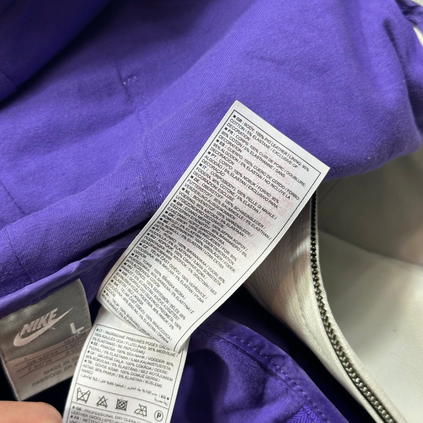 Nike 2007 Tony Spackman Articulated Slice Leather Jacket - L