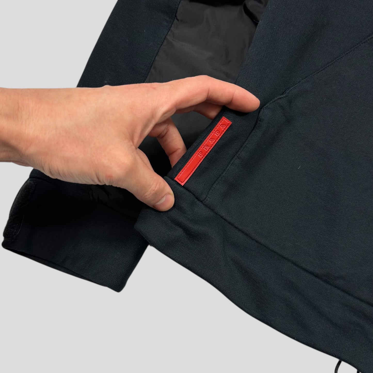 Prada Sport 2009 Angled Nylon Panelled Track Jacket - M