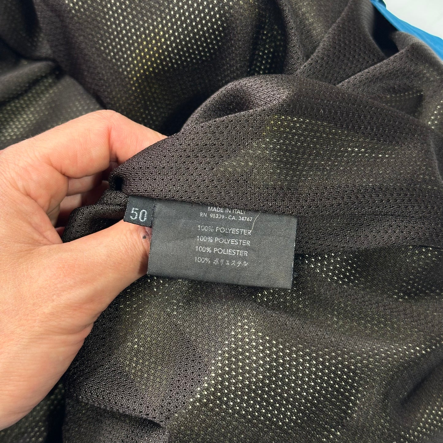 Prada Sport AW00 Goretex Electric Blue Mesh Lined Trousers - IT50