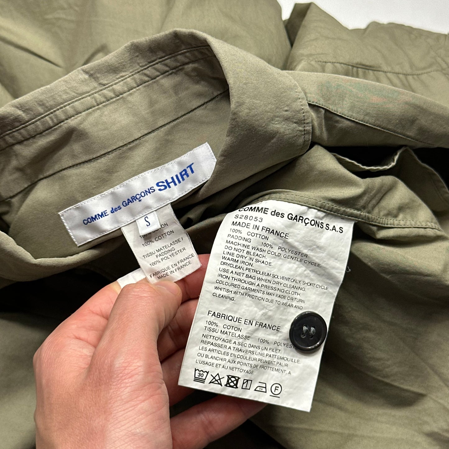 Comme Des Garçons SHIRT 00’s Moto Detailed Elbow Pad Shirt - S/M