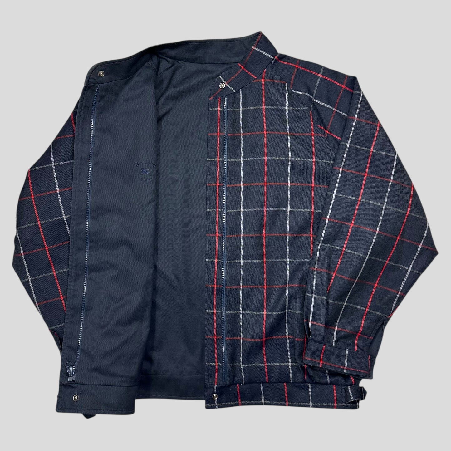 Burberry Sport 90’s Nova Check Wool & Cotton Reversible Harrington Jacket - L